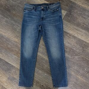 J Jill Womens Authentic Fit Slim Ankle Blue Jeans Size 12 Regular Medium Midrise